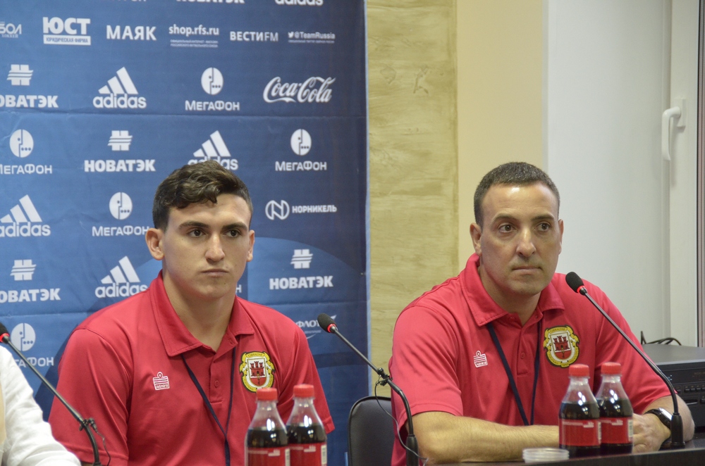 Пресс-конференция и тренировка сборной России и Гибралтара: ФОТО