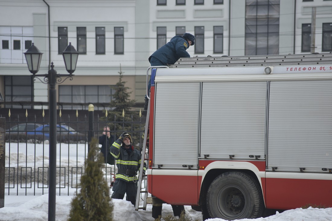 Пожарные учения в Музее оружия: ФОТО Пожарные учения в Музее оружия: ФОТО