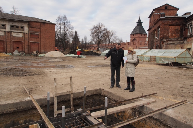 Археологические раскопки в Тульском кремле