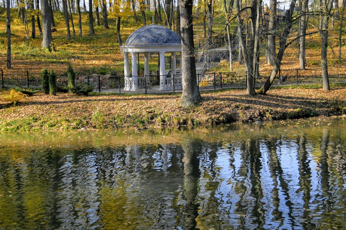 Золотая осень в Платоновском парке: ФОТО