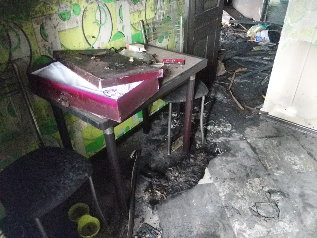 На Зеленстрое выгорела квартира: ФОТО