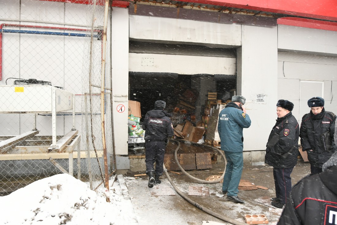В крупном супермаркете Тулы ликвидирован пожар: ФОТО