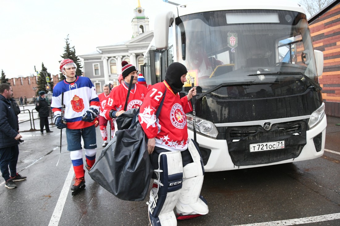 Легенды русского хоккея в Туле: ФОТО