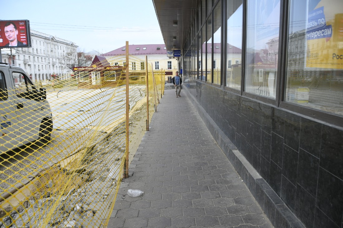 Ход ремонта сквера у Главпочтамта: ФОТО