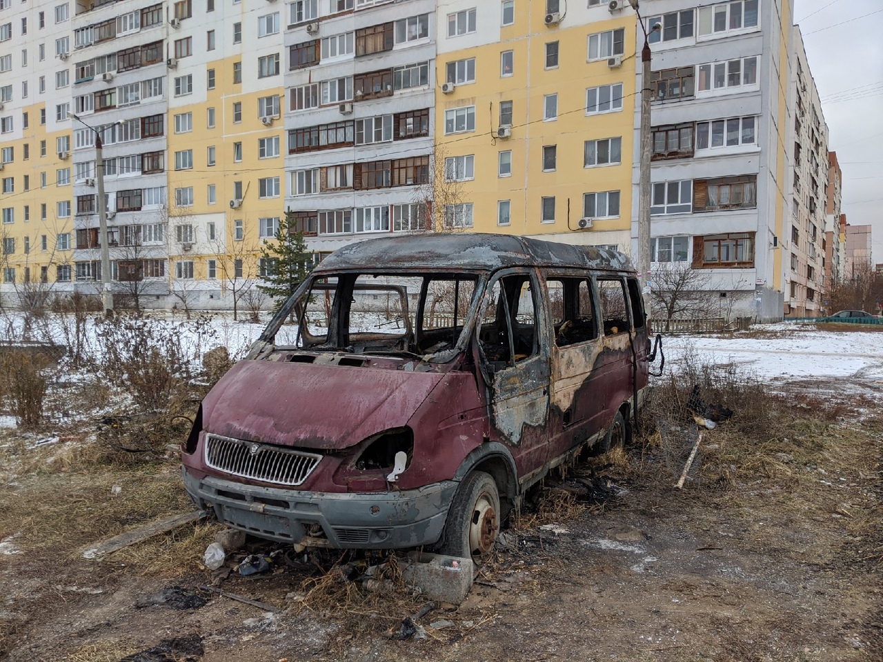 Появились фото с места происшествия, где бездомный туляк заживо сгорел в  машине | 04.12.2019 | Происшествия | Центр71 - все новости Тулы