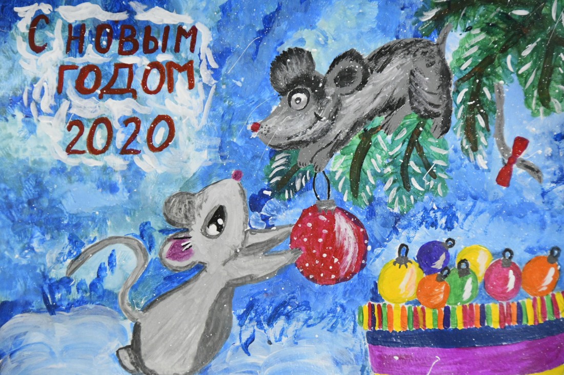 Новогодняя выставка детской изостудии: ФОТО Новогодняя выставка детской изостудии: ФОТО