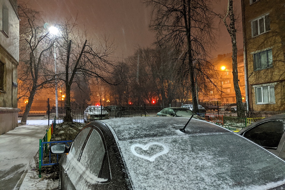 Утренний снег Утренний снег