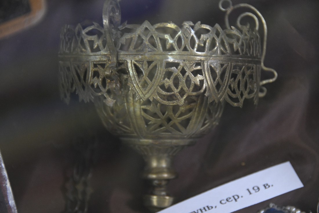 Выставка старинных предметов из Тульской епархии в Комнате истории парка: ФОТО