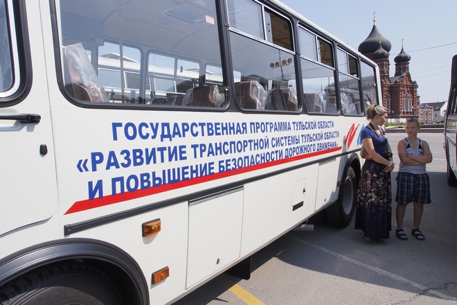 Новые автобусы для Тульской области; фоторепортаж