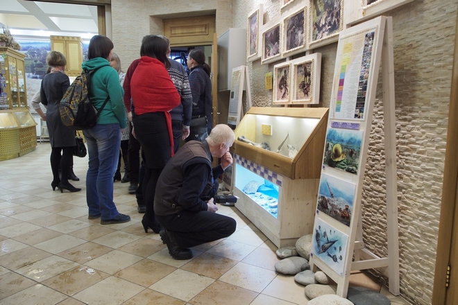 Открытие выставки "палеонтологическое путешествие"; фоторепортаж