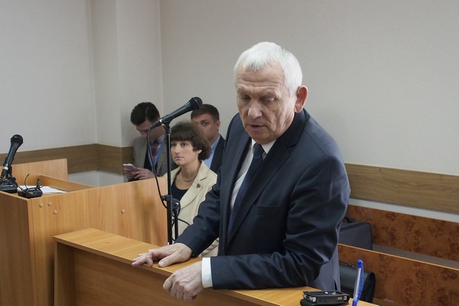 Суд над Александром Прокопуком, первое открытое заседание; фоторепортаж