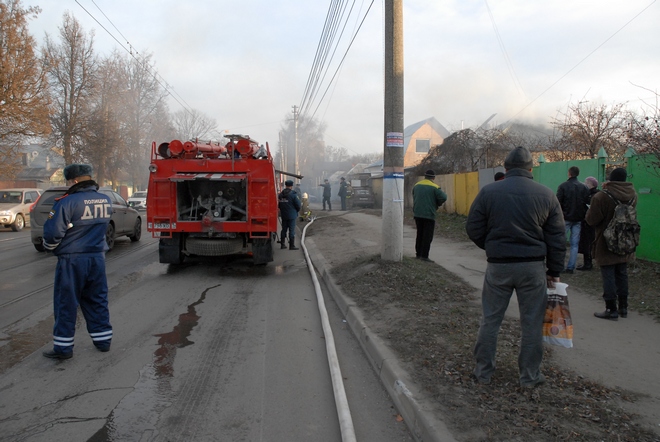 Пожар на ул. Руднева