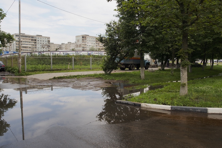 Ликвидация "потопа" в Заречье: фоторепортаж