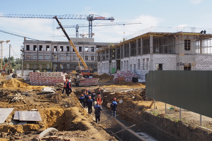 Суворовское училище в Туле строится полным ходом: фоторепортаж