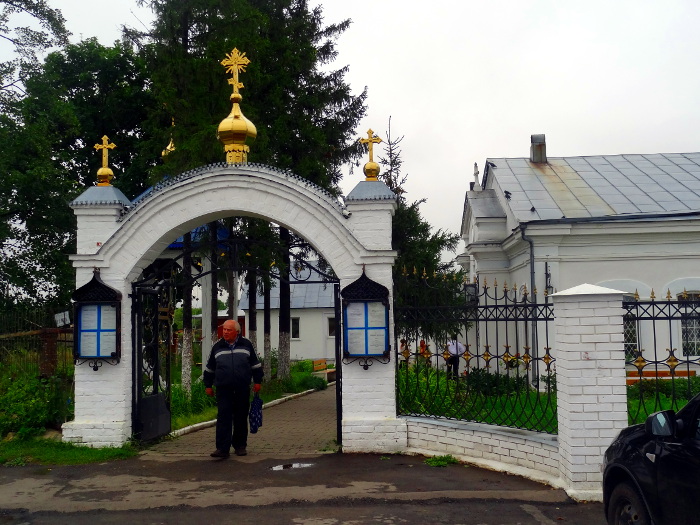 Освящение купели в селе Себино на родине Святой Матроны Московской