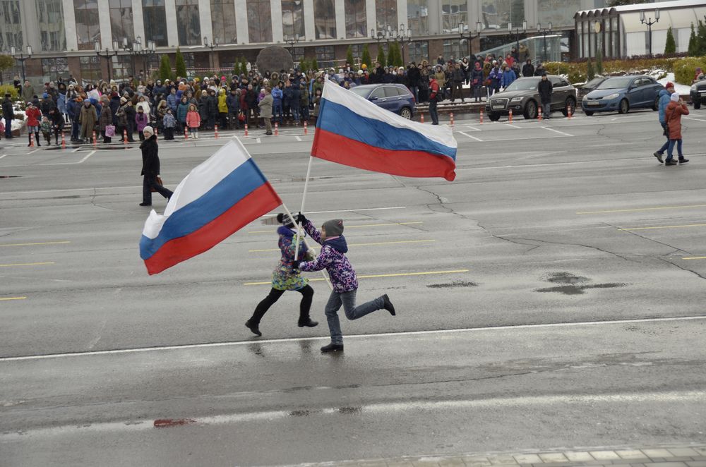 Флэшмоб в День Народного Единства: фоторепортаж Флэшмоб в День Народного Единства: фоторепортаж