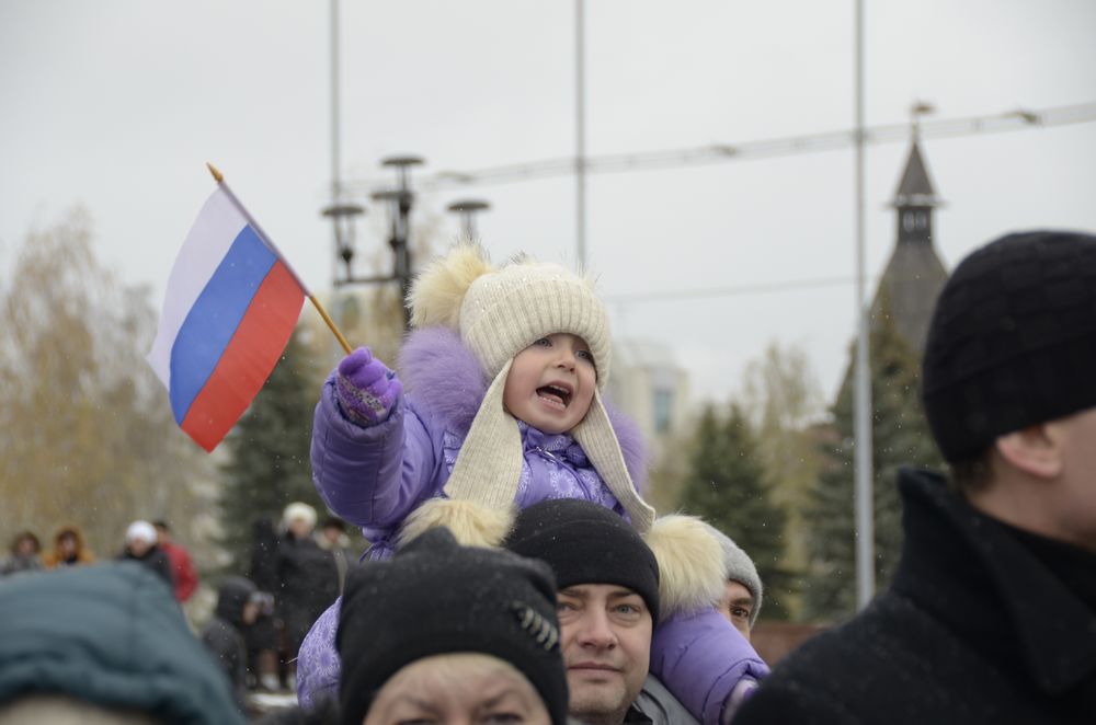 Флэшмоб в День Народного Единства: фоторепортаж Флэшмоб в День Народного Единства: фоторепортаж