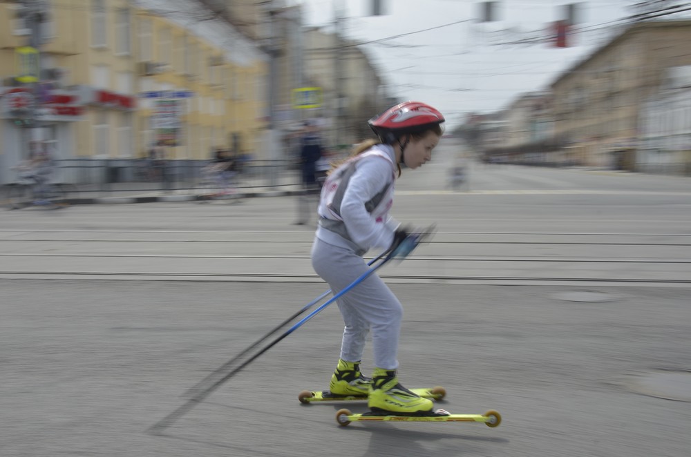 Соревнования по роликовым лыжам